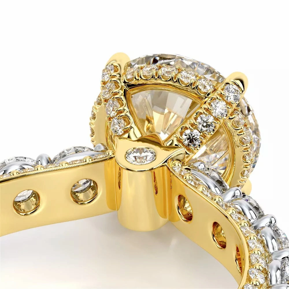 Verragio Couture 18K Two-Tone Round Diamond Engagement Ring