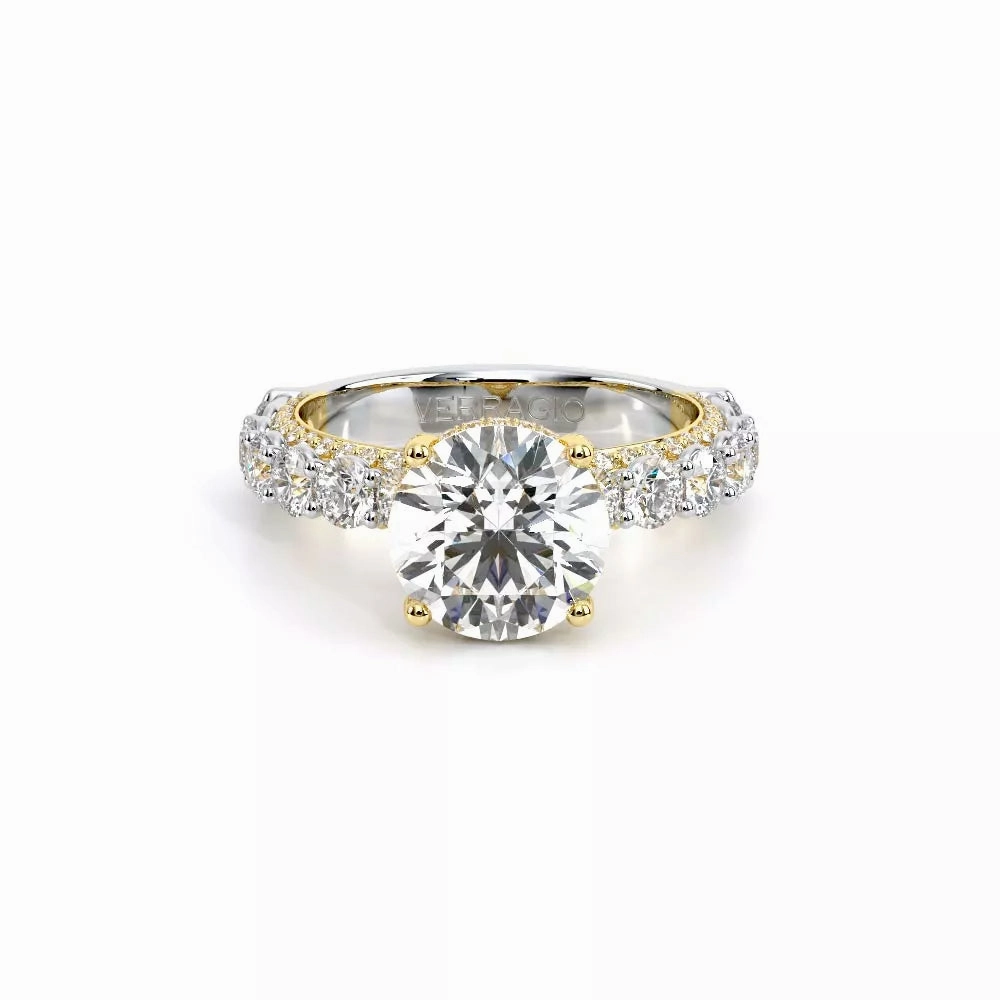 Verragio Couture 18K Two-Tone Round Diamond Engagement Ring