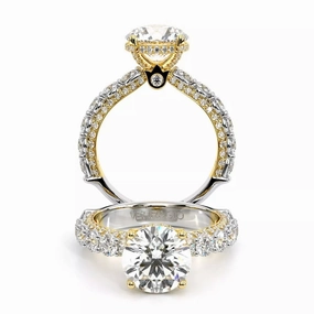 Verragio Couture 18K Two-Tone Round Diamond Engagement Ring