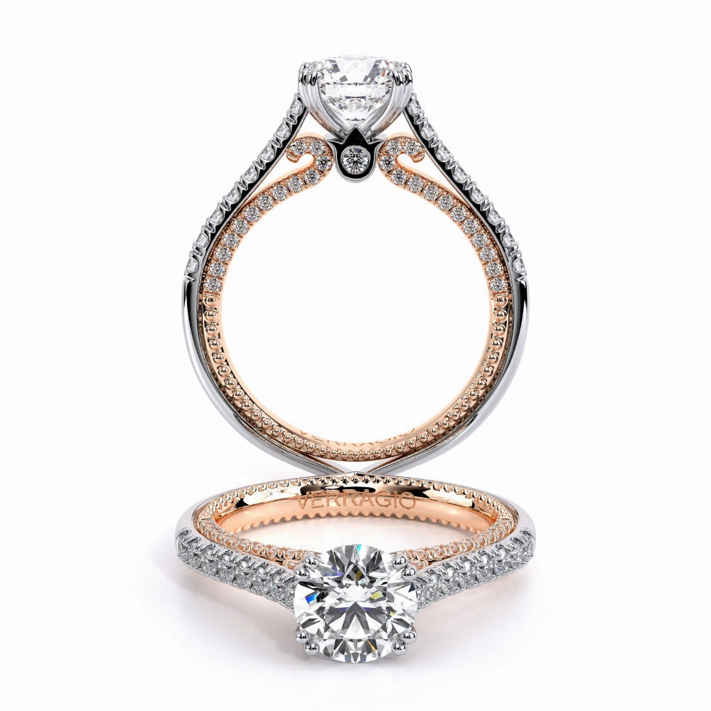 Verragio Couture Two-Tone Round Diamond Engagement Ring