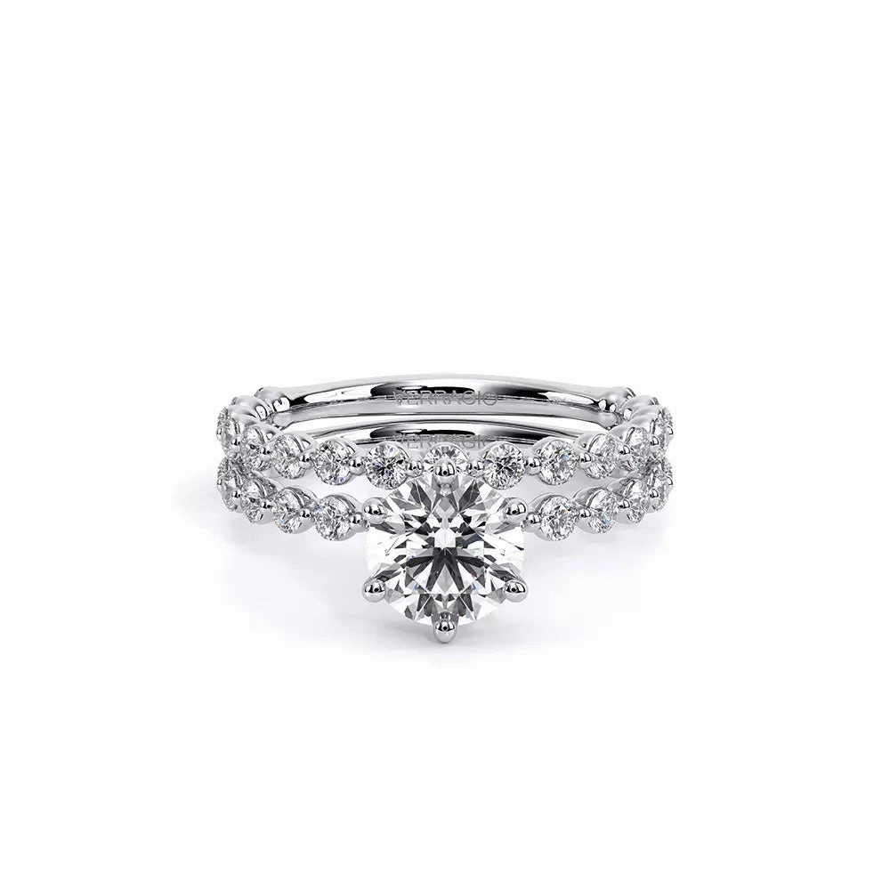 Verragio Renaissance 14k Gold 6 Prong Round Diamond Engagement Ring