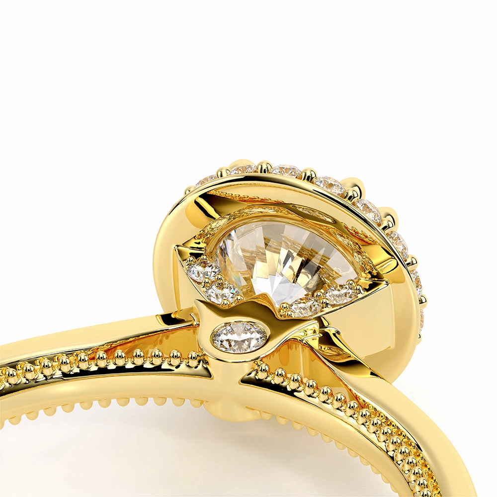 Verragio Renaissance 14k Gold Diamond Engagement Ring with Stardust Halo