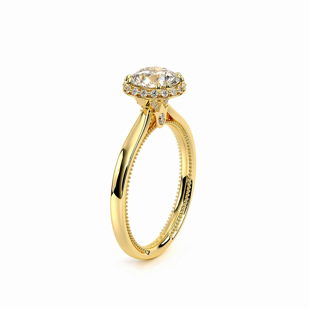 Verragio Renaissance 14k Gold Diamond Engagement Ring with Stardust Halo