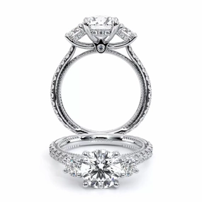 Verragio Renaissance 14k Three-Across Round Diamond Engagement Ring