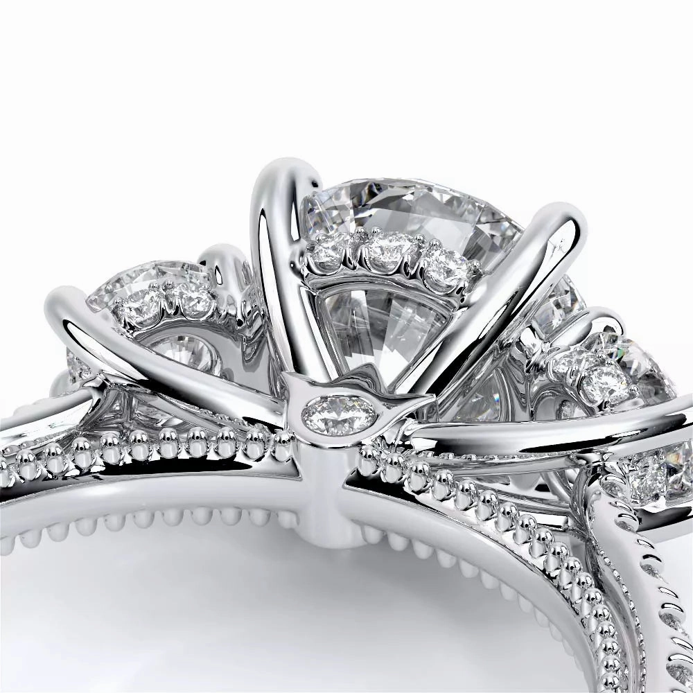 Verragio Renaissance 14k Three-Across Round Diamond Engagement Ring