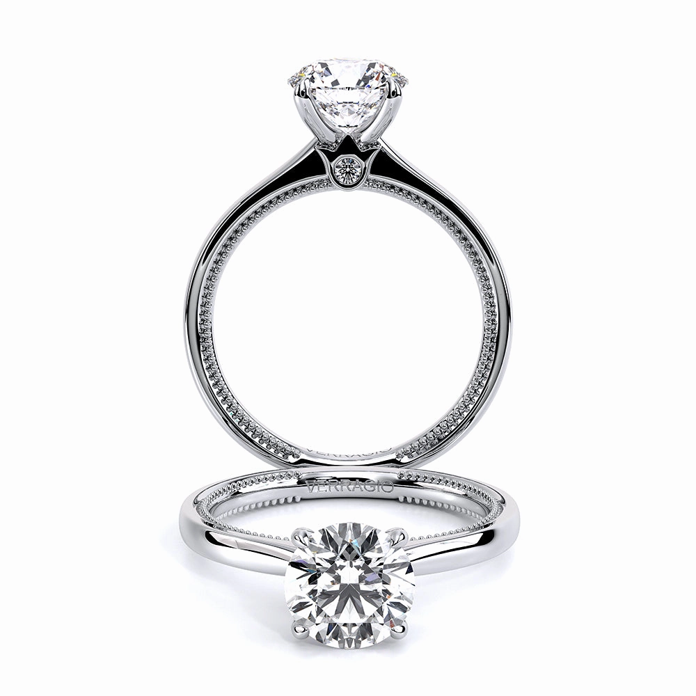Verragio Renaissance 14k White Gold Solitaire Engagement Ring