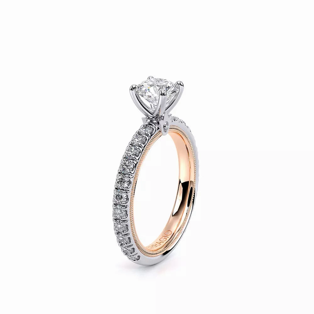 Verragio Tradition Two-Tone Round Diamond Engagement Ring