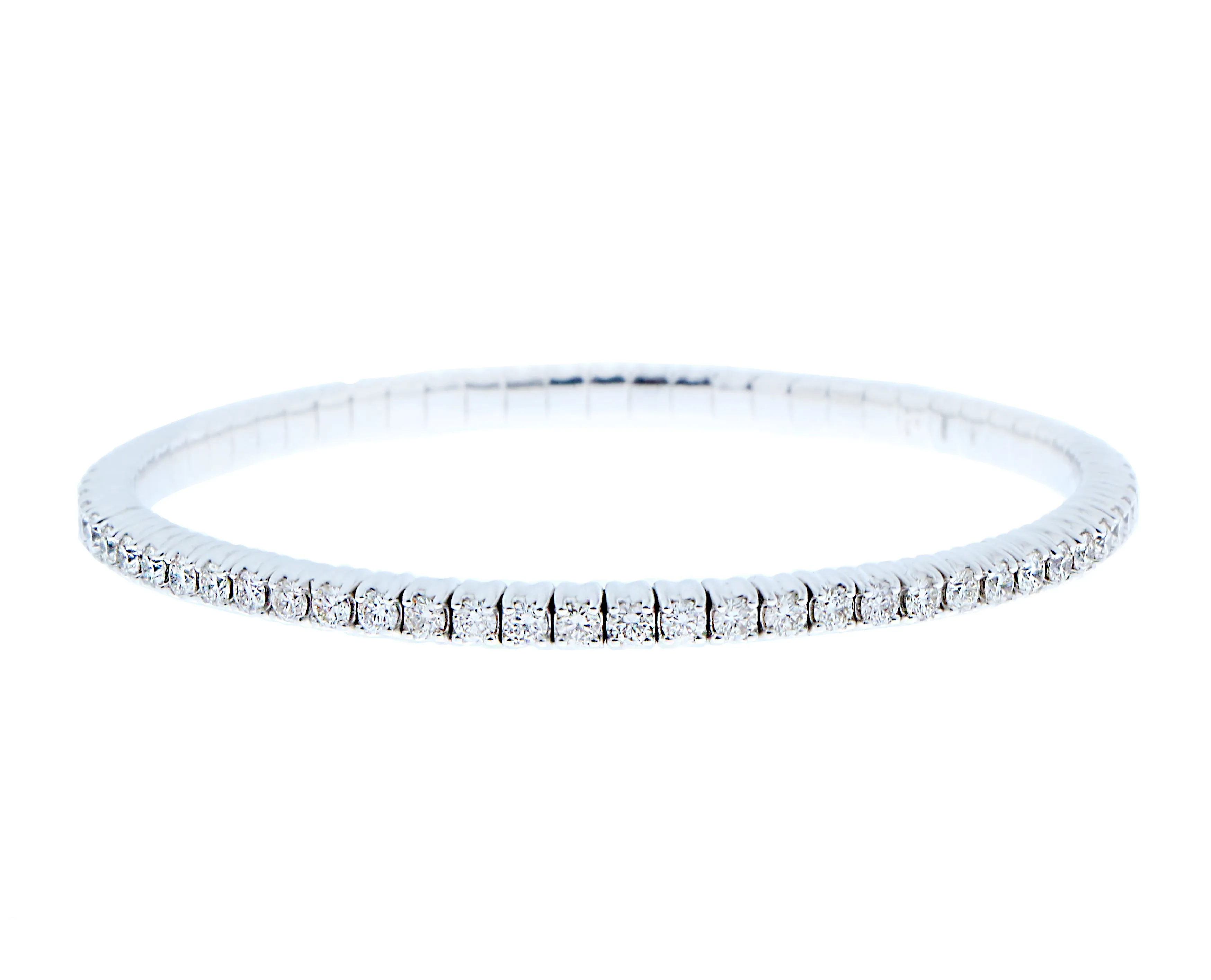 White gold and diamond bracelet