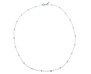White gold necklace with 22 diamonds
