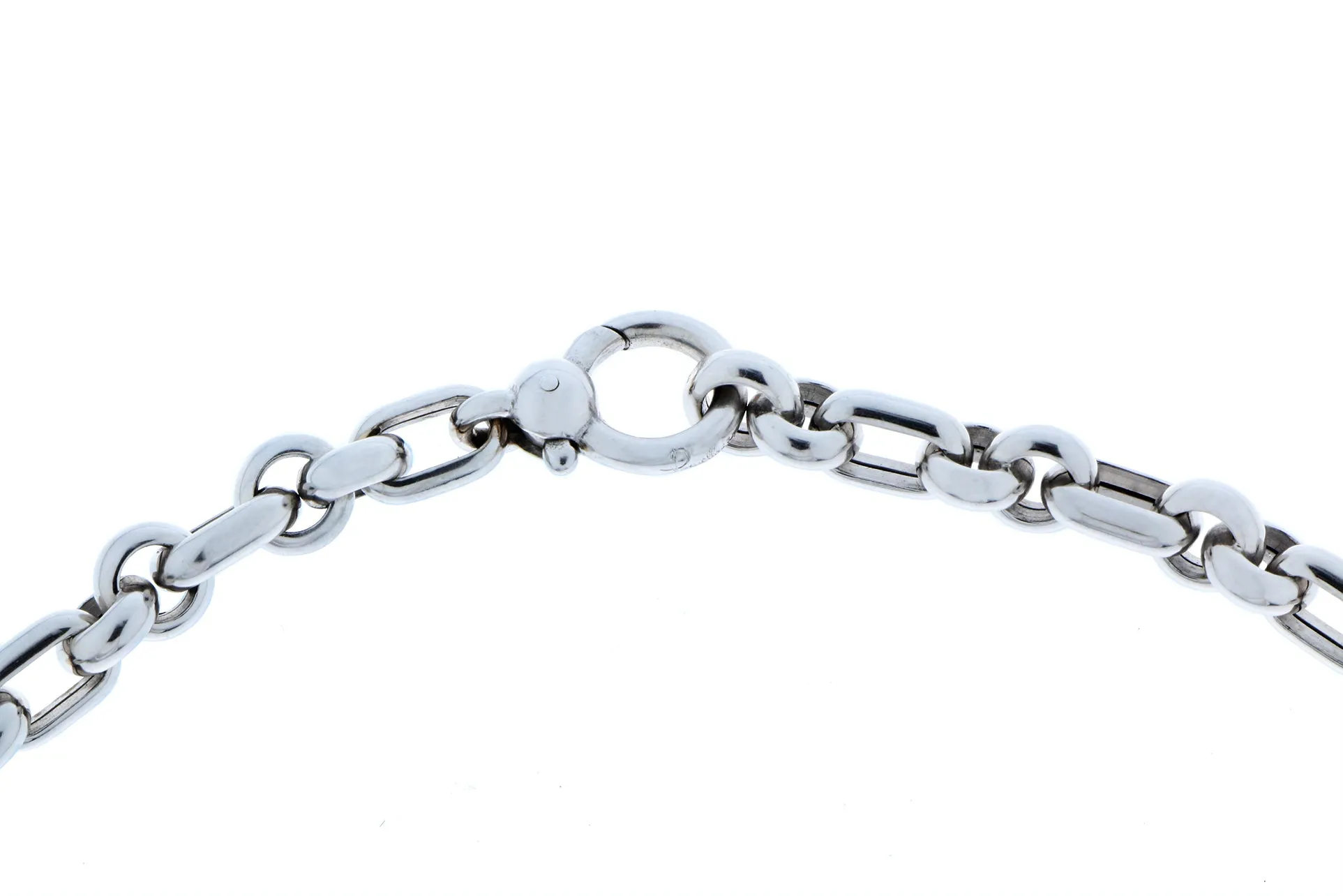 White gold necklace