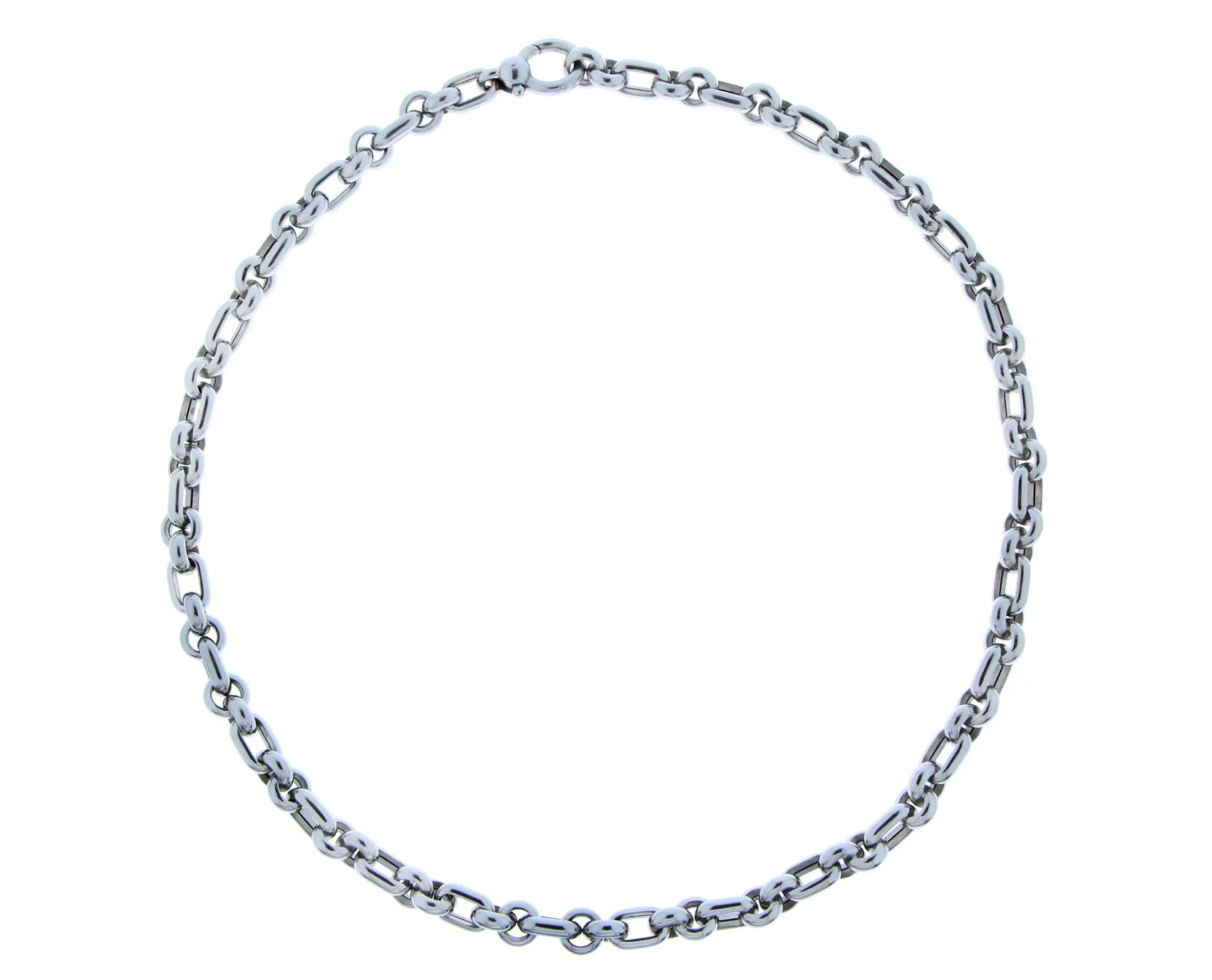 White gold necklace