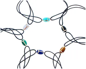 Yellow gold and diamond cabochon cut gemstone scarab bracelets