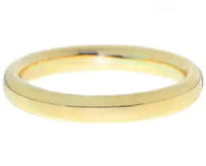 Yellow gold bangle bracelet