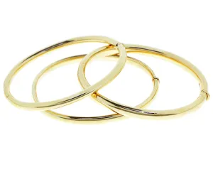 Yellow gold bangle bracelet