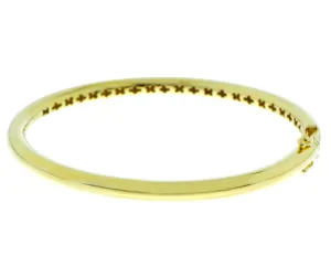 Yellow gold bangle bracelet