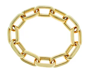 Yellow gold chain bracelet