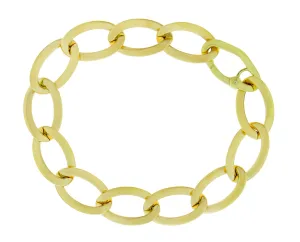 Yellow gold chain bracelet