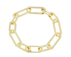 Yellow gold chain bracelet