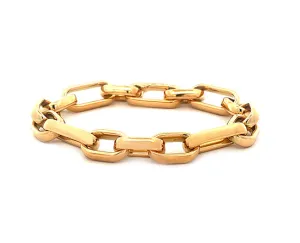 Yellow gold chain bracelet