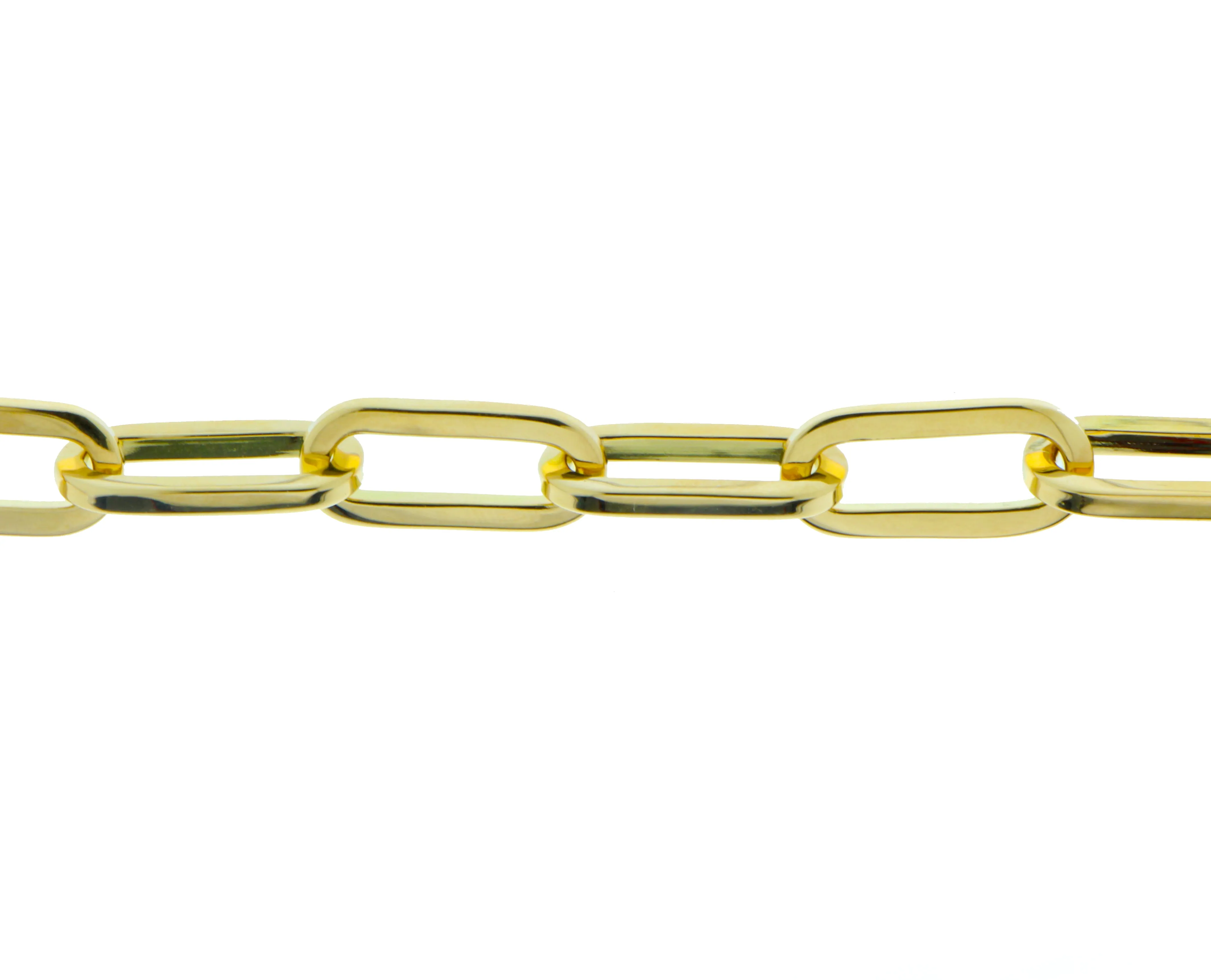 Yellow gold chain bracelet