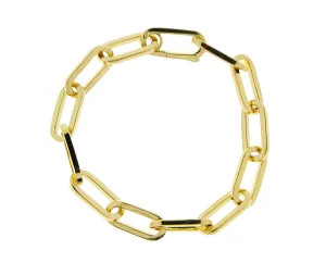 Yellow gold chain bracelet