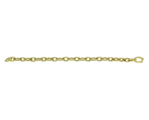Yellow gold chain bracelet