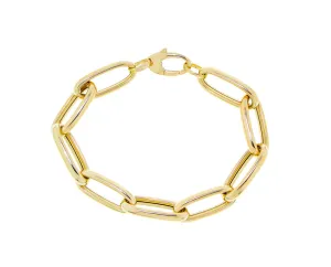 Yellow gold chain bracelet