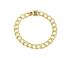 Yellow gold chain bracelet