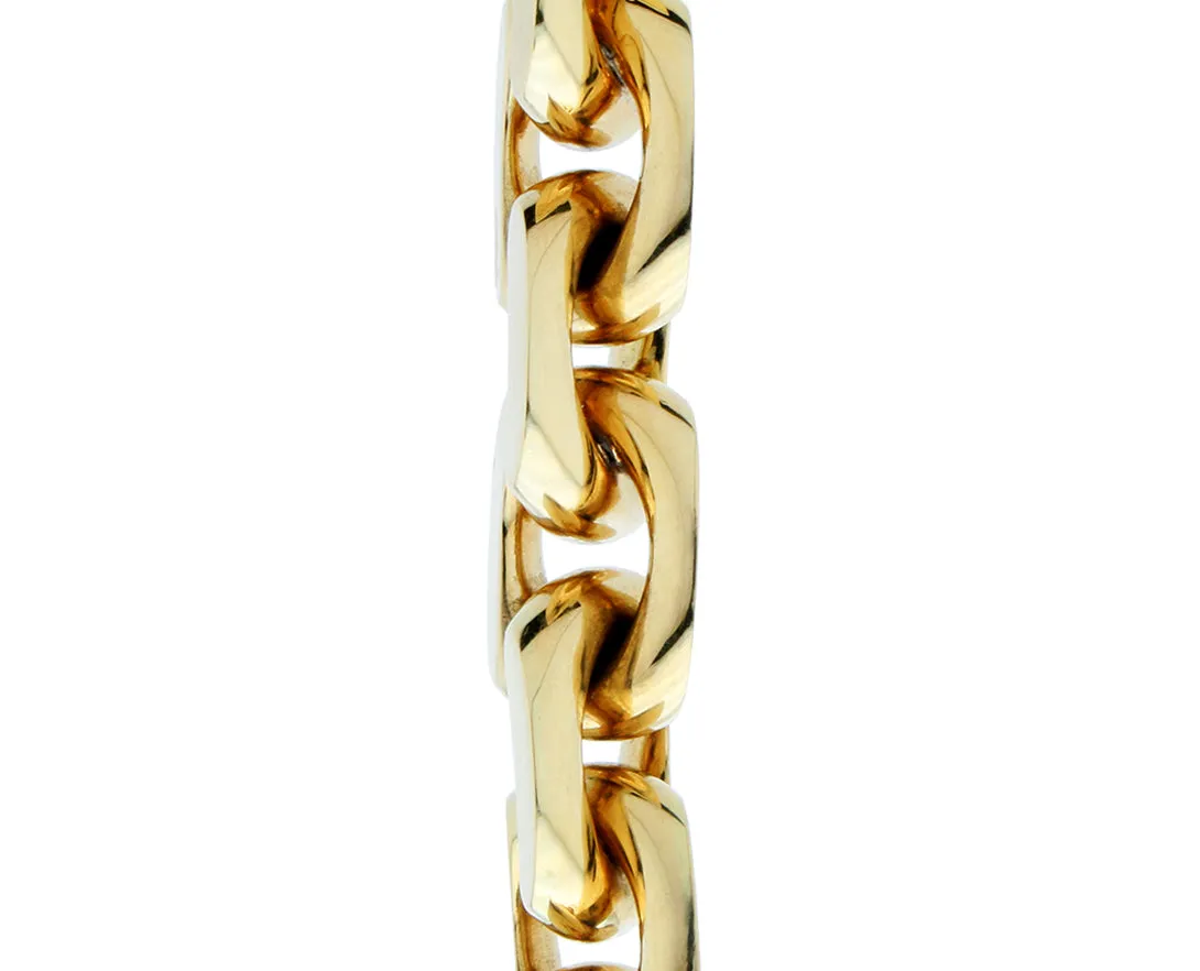 Yellow gold chunky bracelet