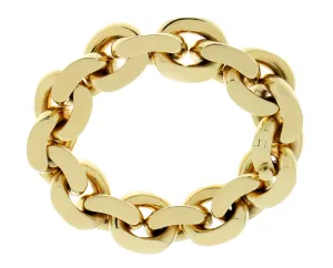 Yellow gold chunky bracelet