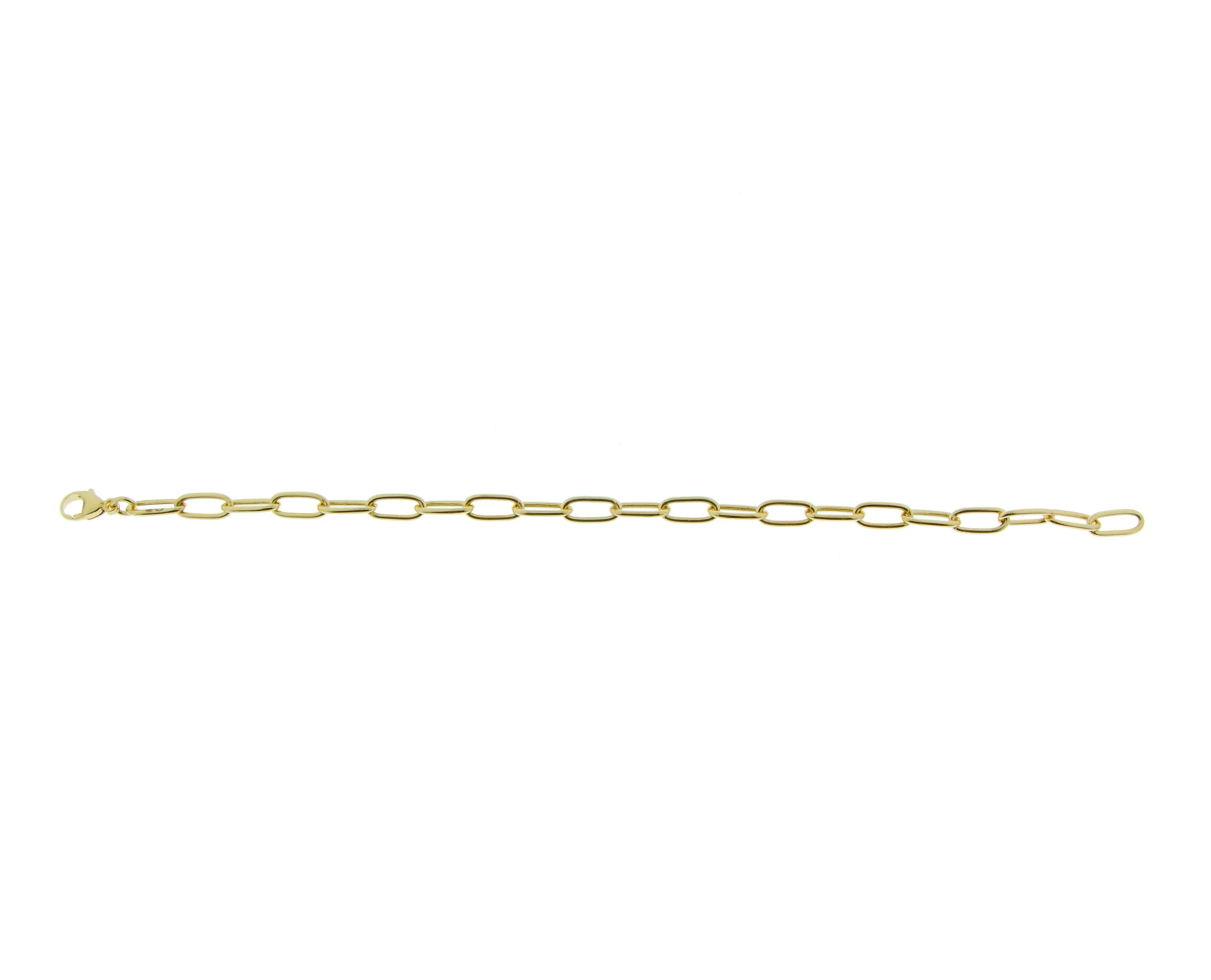 Yellow gold closed-forever bracelet