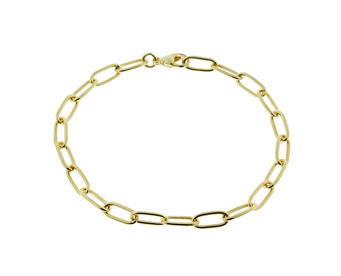 Yellow gold closed-forever bracelet