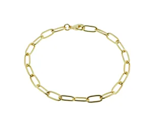 Yellow gold closed-forever bracelet