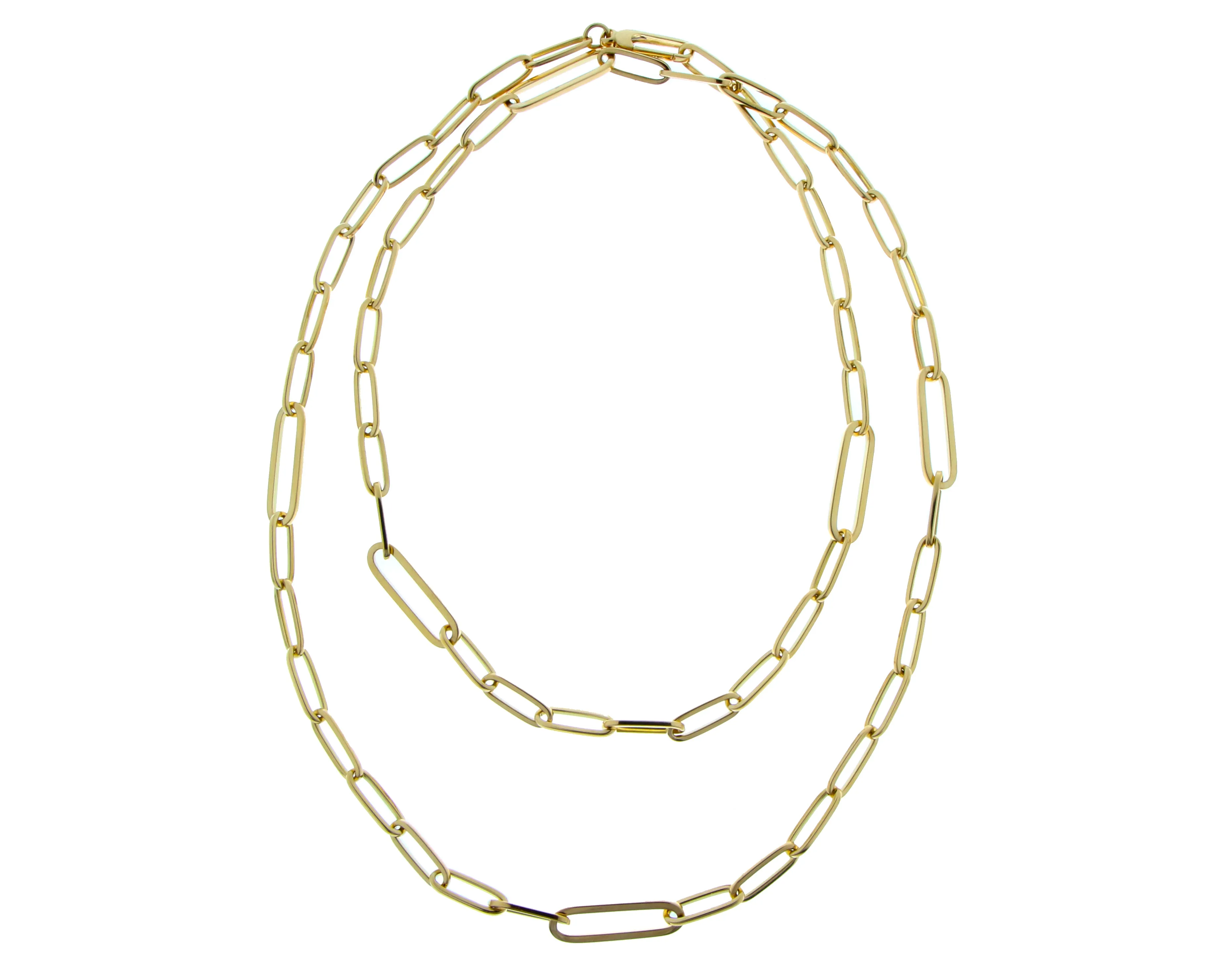 Yellow gold necklace -closed-forever-