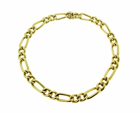 Yellow gold chain necklace