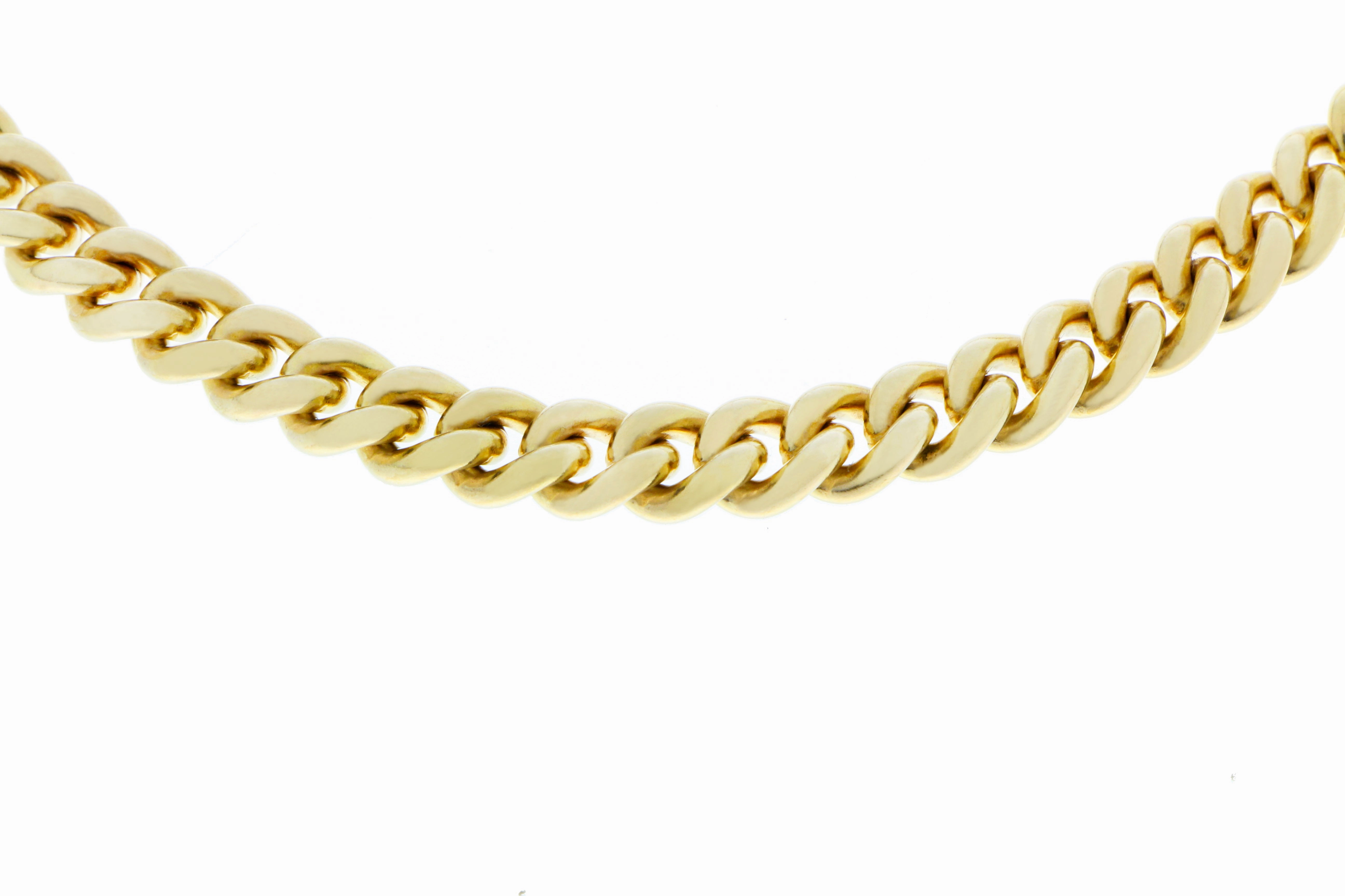 Yellow gold chain necklace