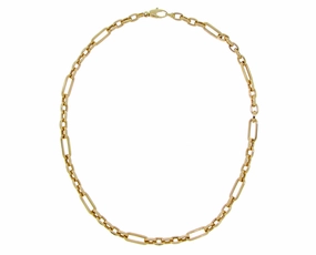 Yellow gold chain necklace