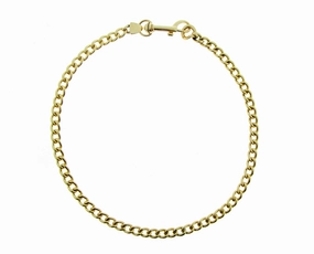 Yellow gold chain necklace