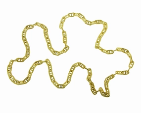 Yellow gold link necklace