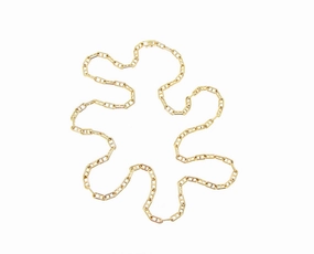 Yellow gold marina chain necklace