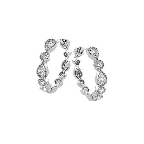 Zeghani Hoop Earrings Ze878